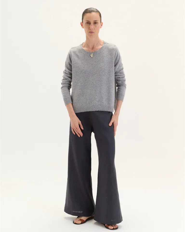 Suéter de algodón rosa con corte evasé y mangas calzadas de Blue Sheep en Buzos y Sweaters para argentina