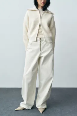 Jeans wideleg con cremallera de Mango en Pantalones para argentina