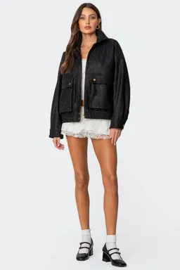 Campera bomber cargo cuero de Edikted en Chaquetas para argentina