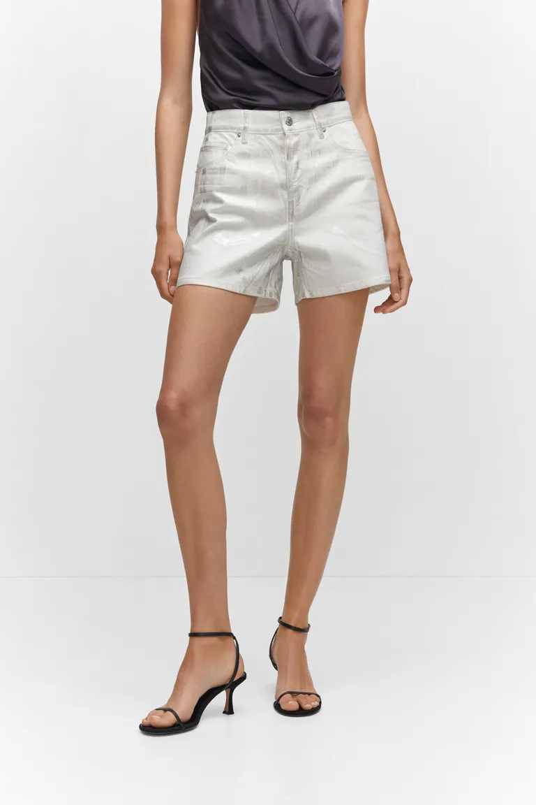 Shorts jean metalizados de Mango en Shorts para argentina