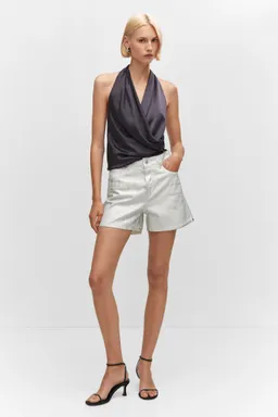 Shorts jean metalizados de Mango en Shorts para argentina