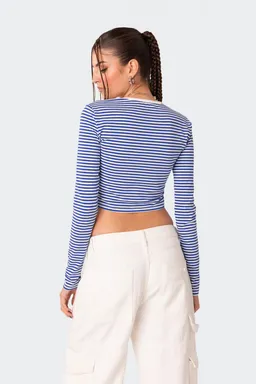 Remera montie rayada manga larga de Edikted en Remeras para argentina