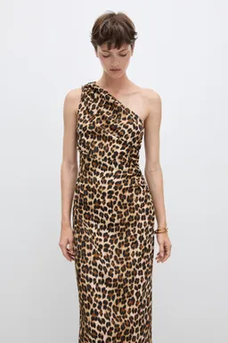 Vestido asimétrico animal print de Mango en Vestidos para argentina