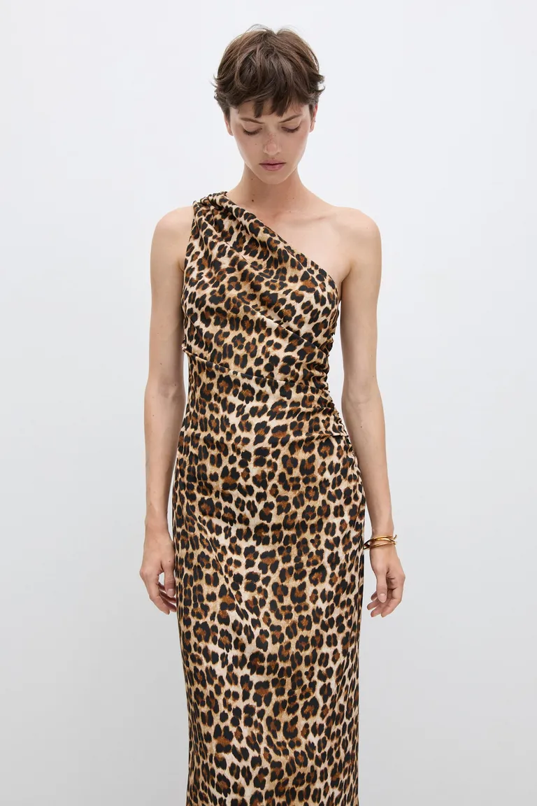 Vestido asimétrico animal print de Mango en Vestidos para argentina