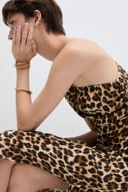 Vestido asimétrico animal print de Mango en Vestidos para argentina