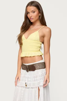 Top evy bordado peplum de Edikted en Tops para argentina