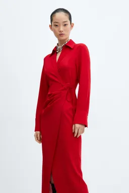 Vestido camisero cruzado de Mango en Vestidos para argentina