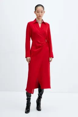 Vestido camisero cruzado de Mango en Vestidos para argentina