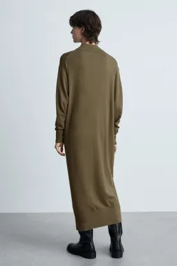 Vestido punto cuello perkins de Mango en Vestidos para argentina