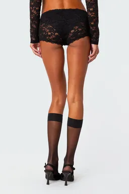 Micro shorts estella encaje de Edikted en Shorts para argentina