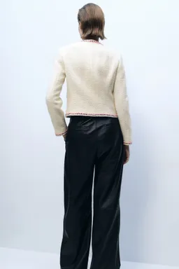 Chaqueta tweed ribetes contraste de Mango en Chaquetas para argentina