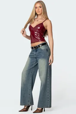 Musculosa vinilo carmie de Edikted en Tops para argentina