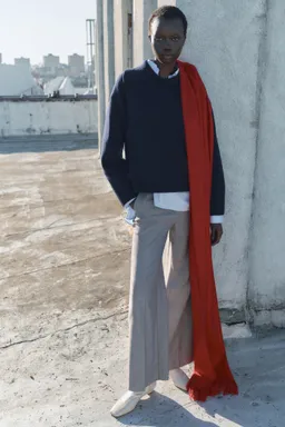 Pantalón wideleg tiro medio de Mango en Pantalones para argentina