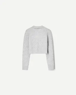 Sweater trenzado cuello polo de Bershka en Buzos y Sweaters para argentina
