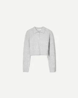 Sweater trenzado cuello polo de Bershka en Buzos y Sweaters para argentina