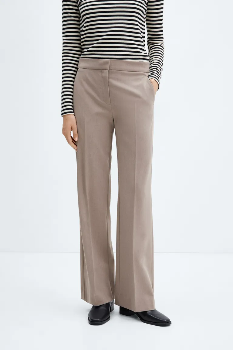 Pantalón wideleg tiro medio de Mango en Pantalones para argentina