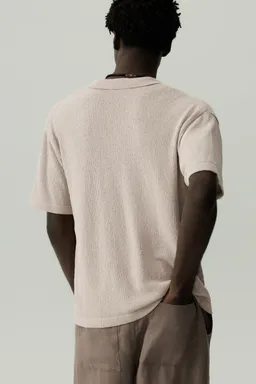 Camisa texturizada bouclé de Lefties en Camisas para argentina