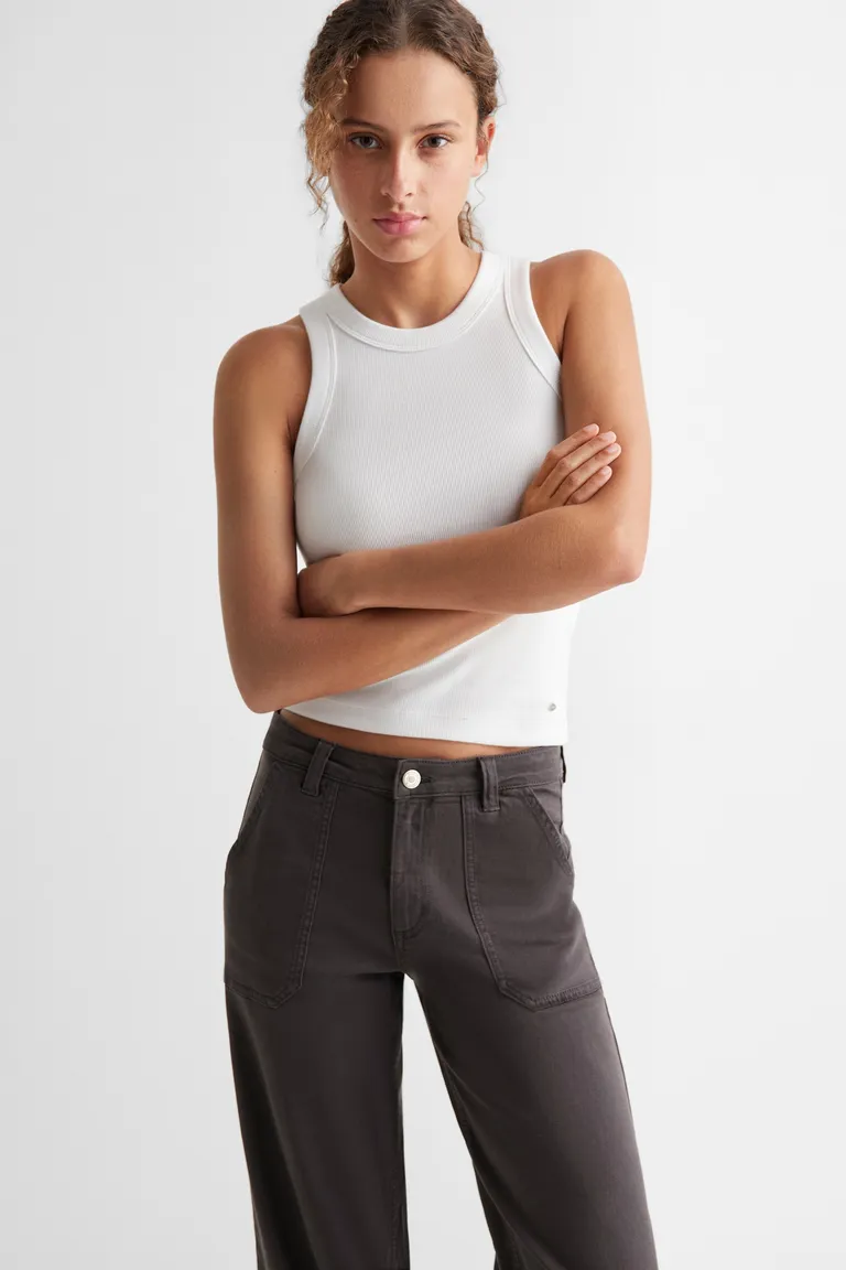 Pantalón culotte con bolsillos de Mango Teen en Pantalones para argentina