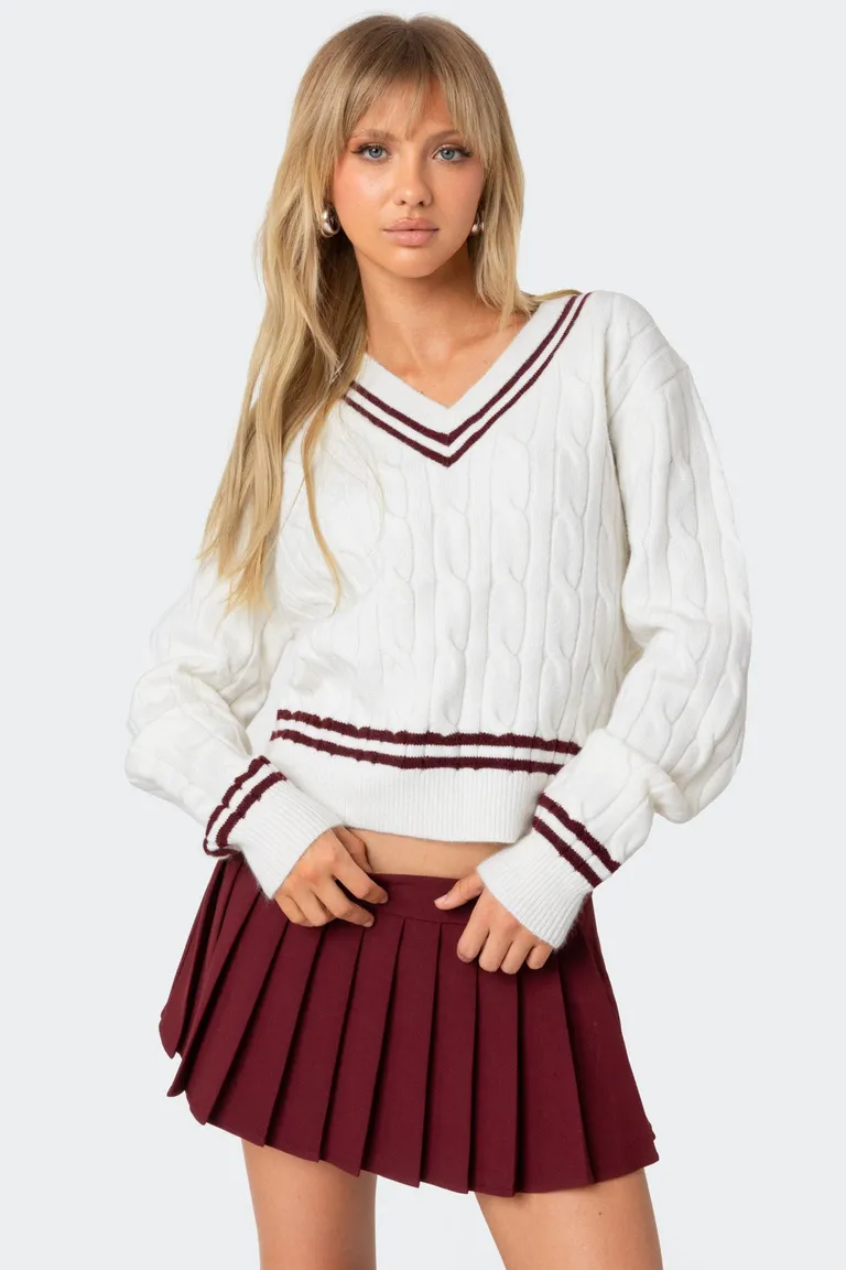 Sweater dean cuello trenzado de Edikted en Buzos y Sweaters para argentina