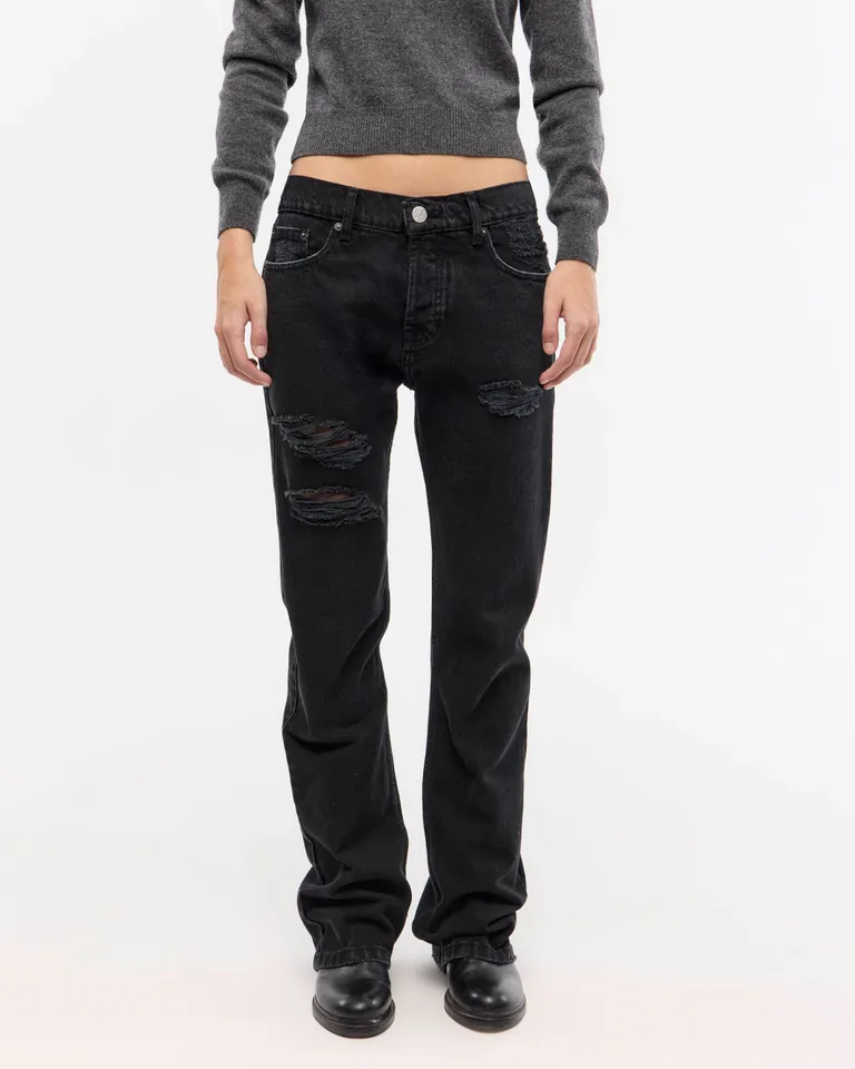 Pantalón de jean tiro bajo con roturas y diseño de pierna flare de Ay Not Dead en Pantalones para argentina