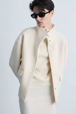 Chaqueta lana cuello alto de Mango en Chaquetas para argentina