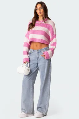 Sweater tejido cropped ozzy de Edikted en Buzos y Sweaters para argentina