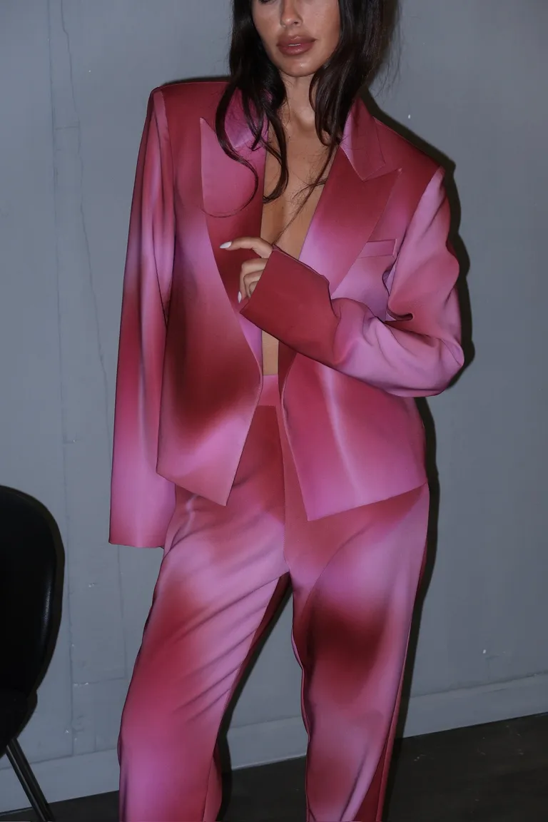 Blazer de manga larga con estampa exclusiva, elegante y de tendencia de Naíma en Blazers para argentina