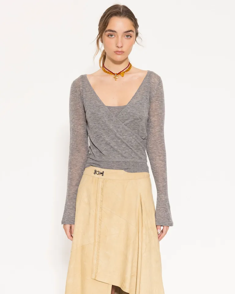 Conjunto de Sweater y Top Inferior de Lana para Mujer de Jazmin Chebar en Buzos y Sweaters para argentina