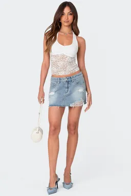 Top halter encaje tia de Edikted en Tops para argentina