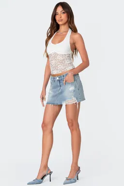 Top halter encaje tia de Edikted en Tops para argentina
