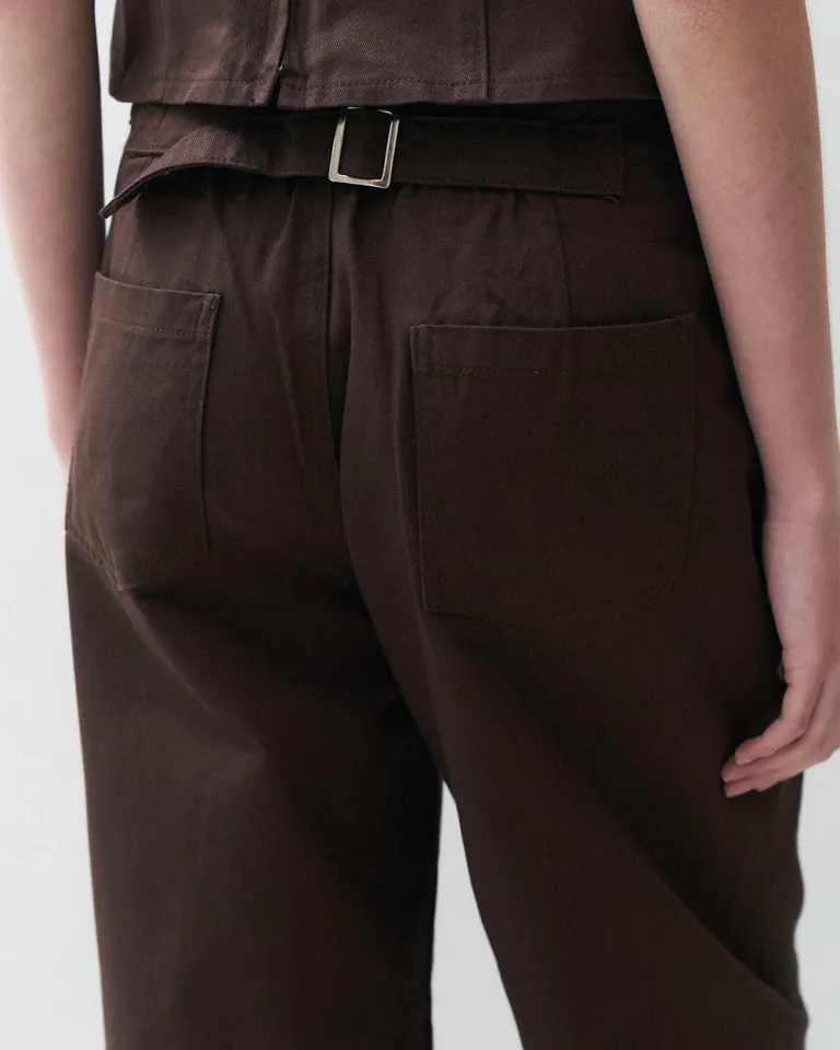 Pantalones baggy con bolsillos y ajuste elástico en la espalda de Sky en Pantalones para argentina