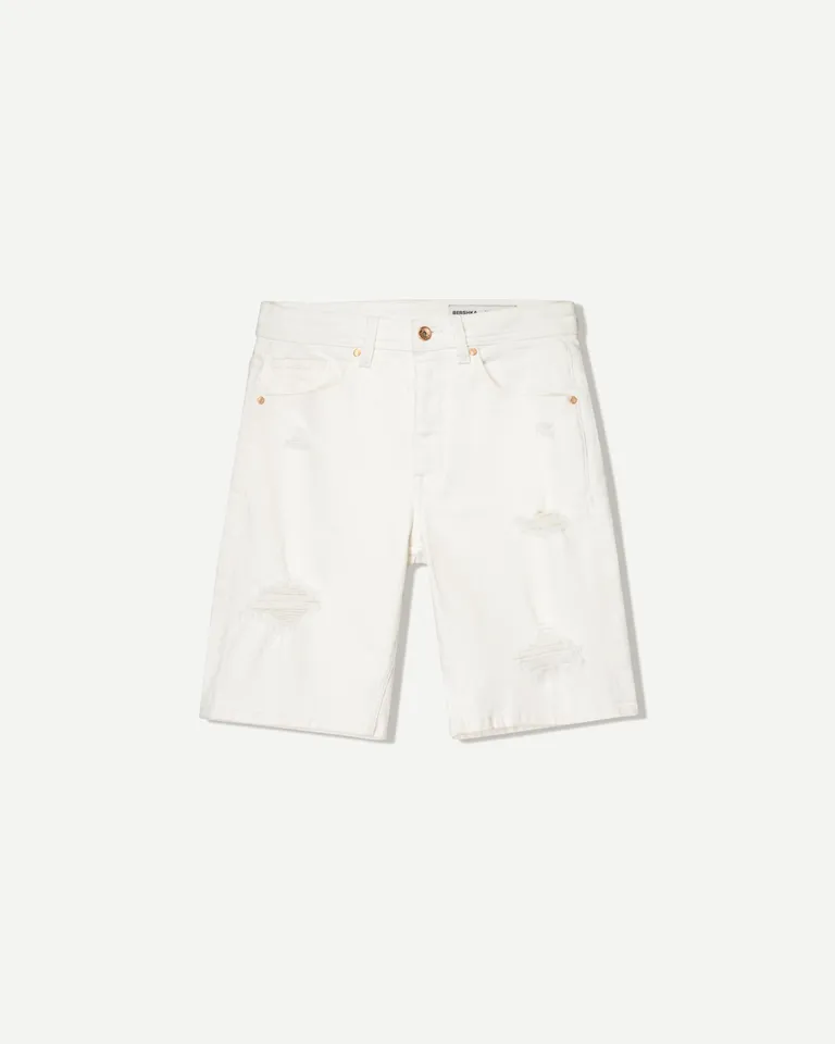 Bermuda denim con roturas de Bershka en Bermudas y Shorts para argentina