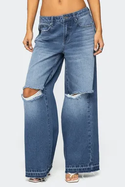 Jeans tiro bajo xenia de Edikted en Pantalones para argentina