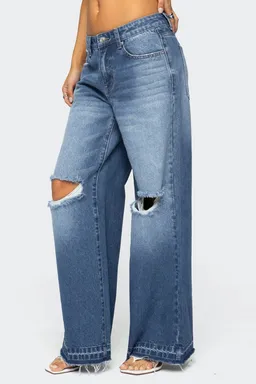 Jeans tiro bajo xenia de Edikted en Pantalones para argentina
