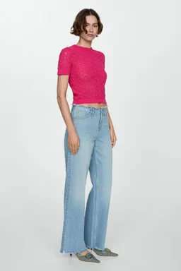 Jersey calado manga corta de Mango en Remeras para argentina