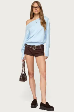 Sweater oversized hombros descubiertos de Edikted en Buzos y Sweaters para argentina