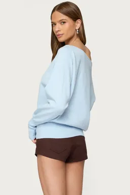Sweater oversized hombros descubiertos de Edikted en Buzos y Sweaters para argentina