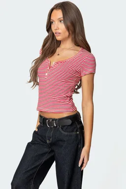 Remera rayas henley kady de Edikted en Remeras para argentina