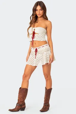 Top crochet strapless jaslene de Edikted en Swimwear y Beachwear para argentina