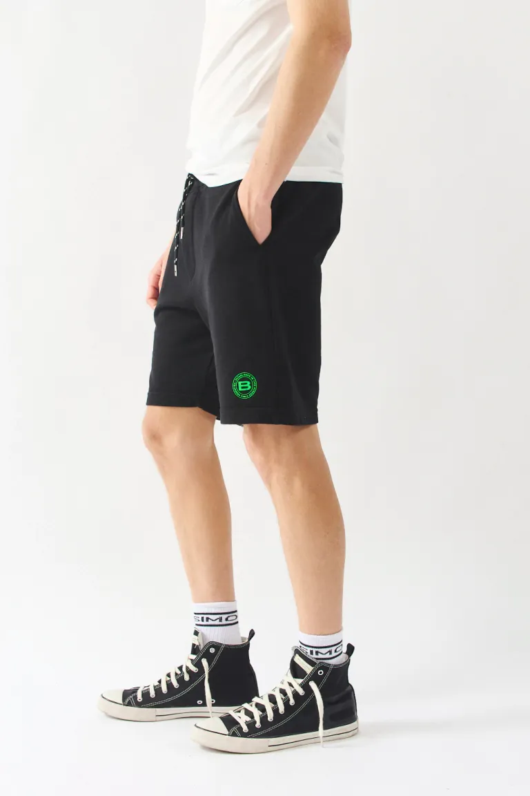 Bermudas negras regulares con cintura elastizada y bolsillos laterales de Bensimon en Bermudas y Shorts para argentina