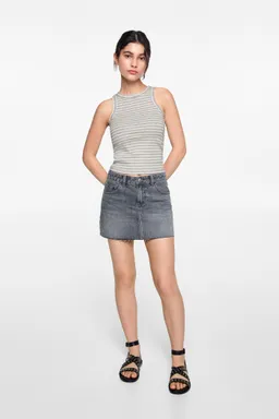 Top canalé algodón de Mango Teen en Tops para argentina
