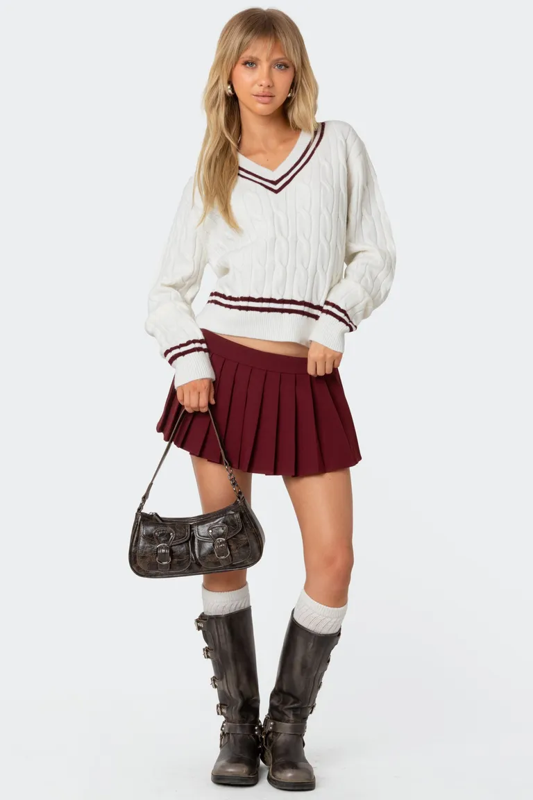 Mini skort kristen plisada de Edikted en Faldas para argentina