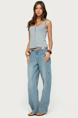 Musculosa botones pointelle gwenne de Edikted en Blusas para argentina
