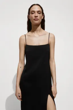 Vestido satinado abertura de Mango en Vestidos para argentina