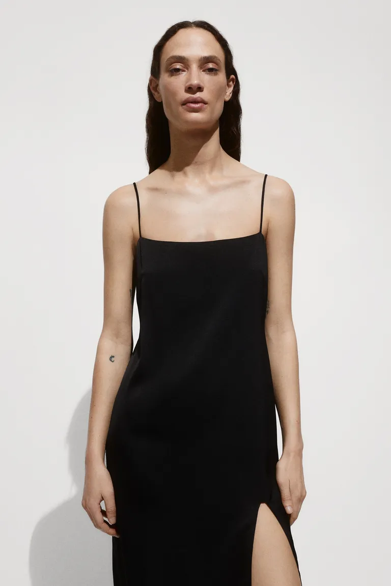 Vestido satinado abertura de Mango en Vestidos para argentina