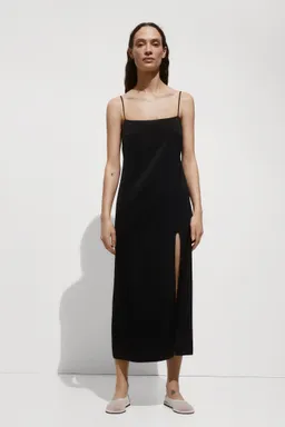 Vestido satinado abertura de Mango en Vestidos para argentina