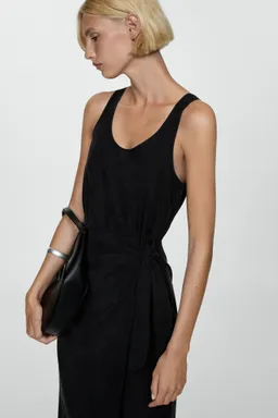 Vestido cupro nudo lateral de Mango en Vestidos para argentina