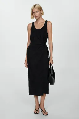 Vestido cupro nudo lateral de Mango en Vestidos para argentina
