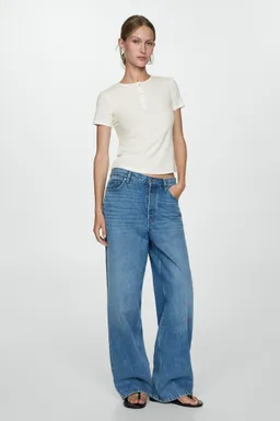 Remera lyocell botones de Mango en Remeras para argentina