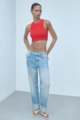 Top crop punto de Mango en Tops para argentina